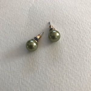 Lovely Green Stud Earrings